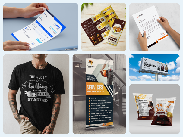 A series of photos with a man holding a piece of paper