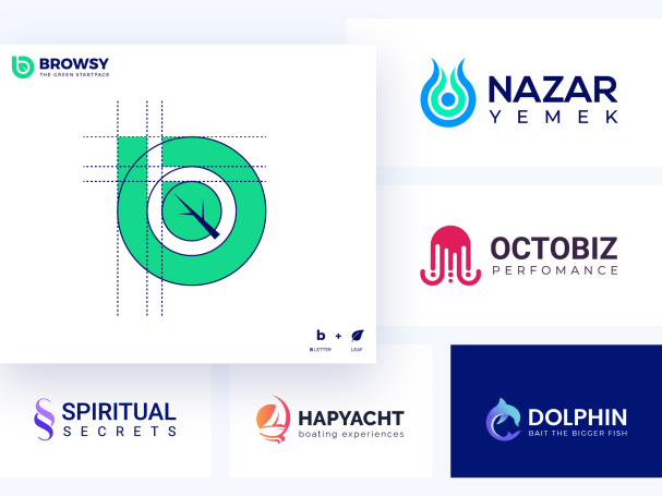 A series of logos designed for companies